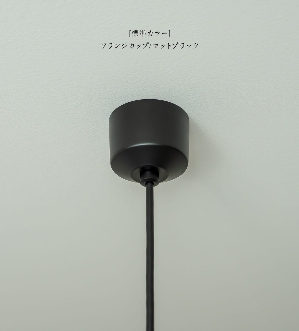 ペンダントライト 標準フランジカップ マットブラック