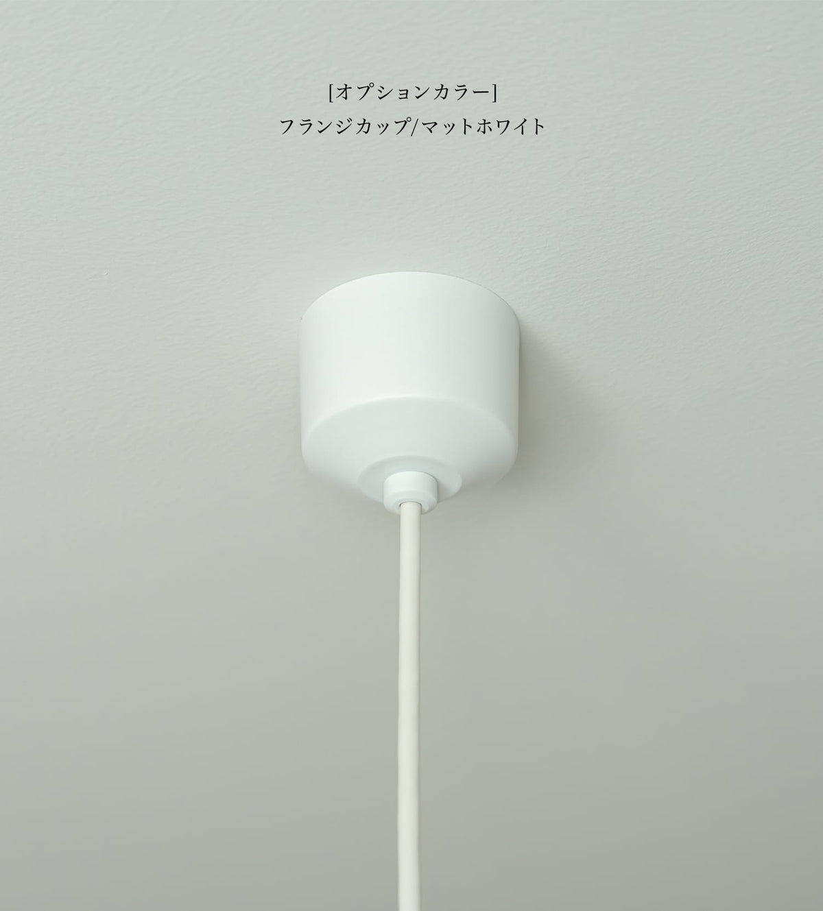 ペンダントライト オプションフランジカップ マットホワイト